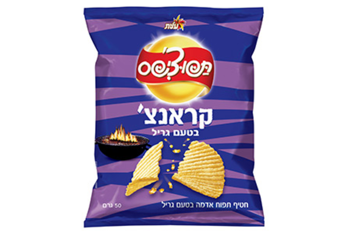 תפוצ'יפס קראנצ' בטעם גריל 50 גרם