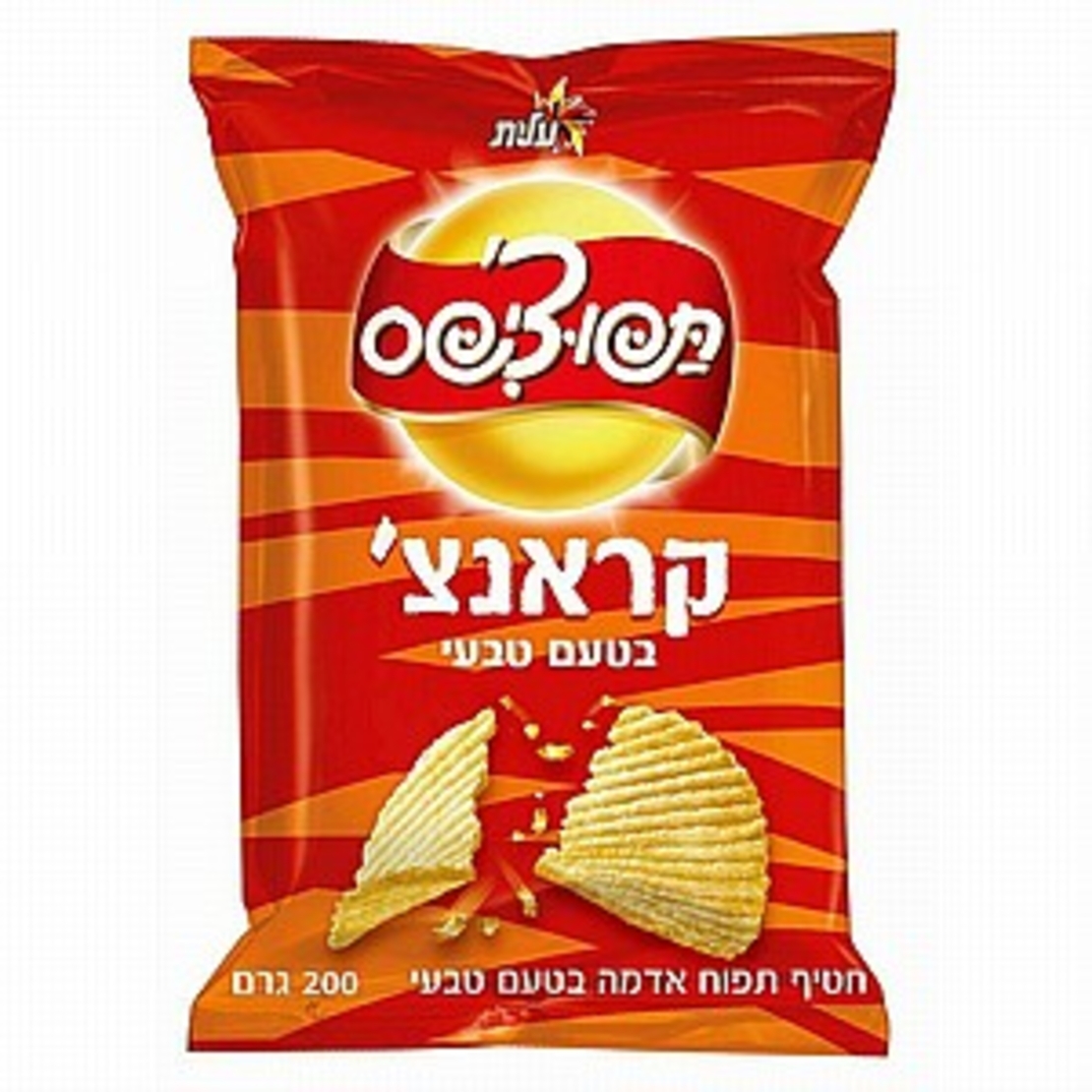 תפוצ'יפס קראנצ' בטעם טבעי 200 גרם