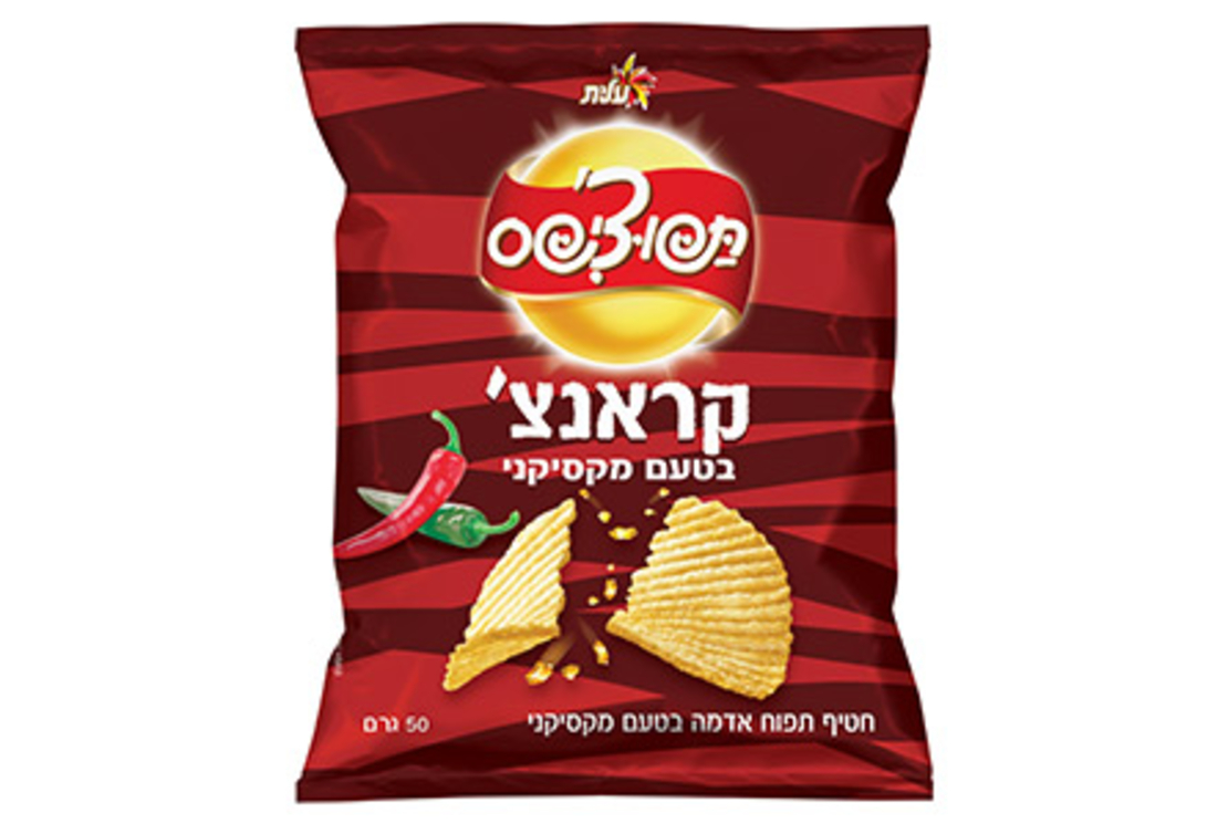 תפוצ'יפס קראנצ' בטעם מקסיקני 50 גרם