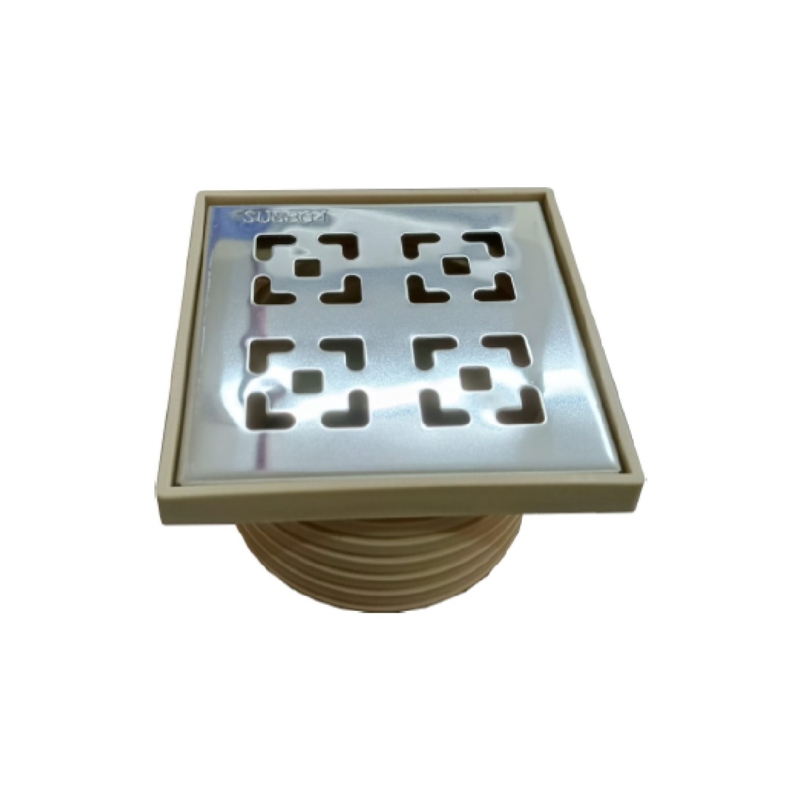 רשת נירוסטה מרובע 10.5cm עם הגבהה מרובעת חוליות