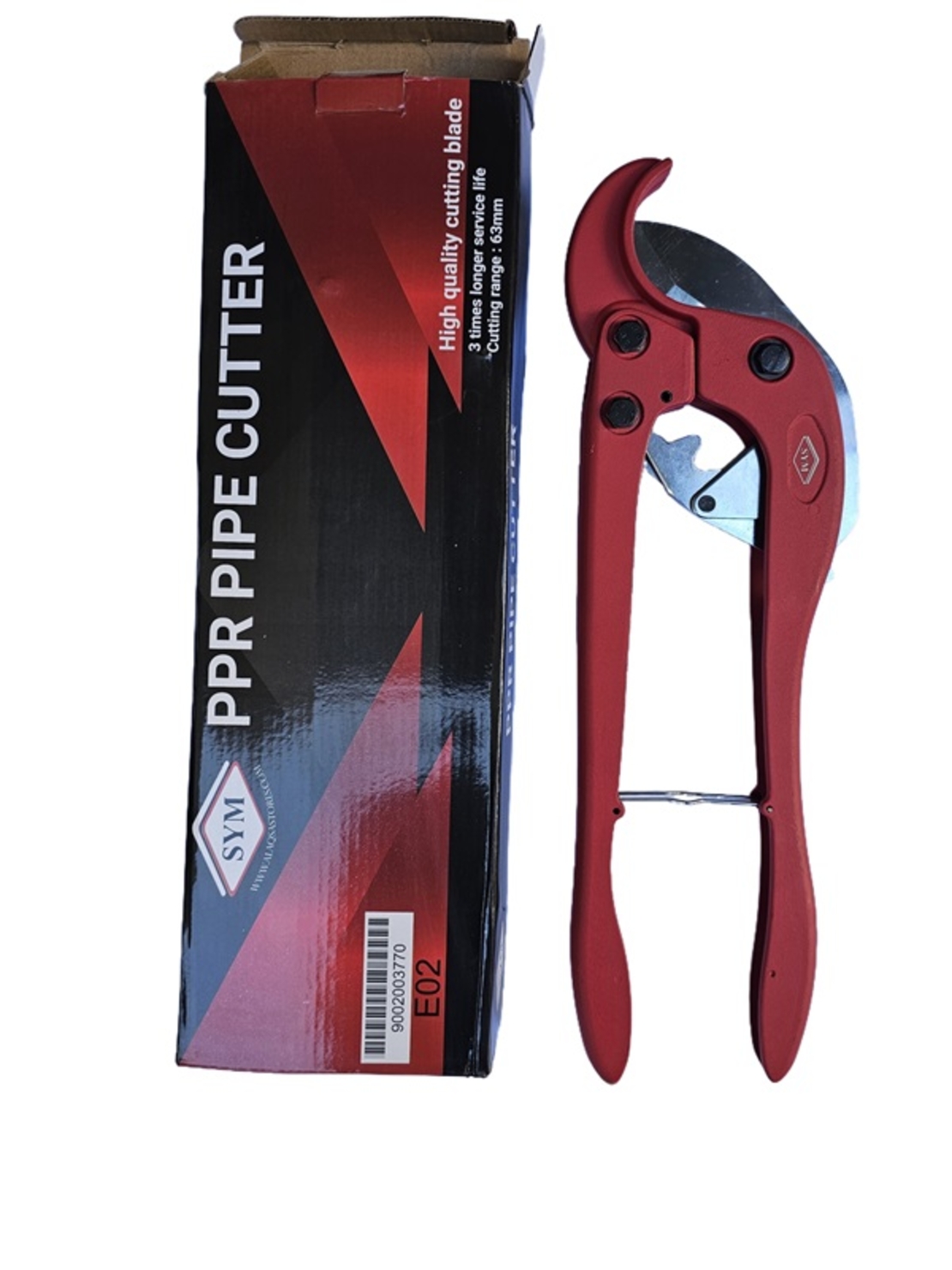 חותך צינורות פלסטיק  PVC/ PPR / HDPE / PP מקצועי ארוך עד לקוטר 63 מ