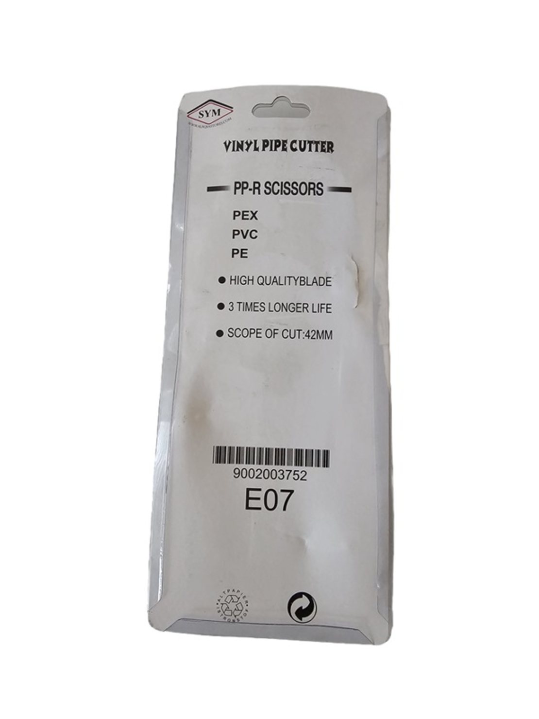 חותך צינורות פלסטיק   PVC/ PPR / HDPE / PP / PEX מקצועי עד לקוטר 42 מ