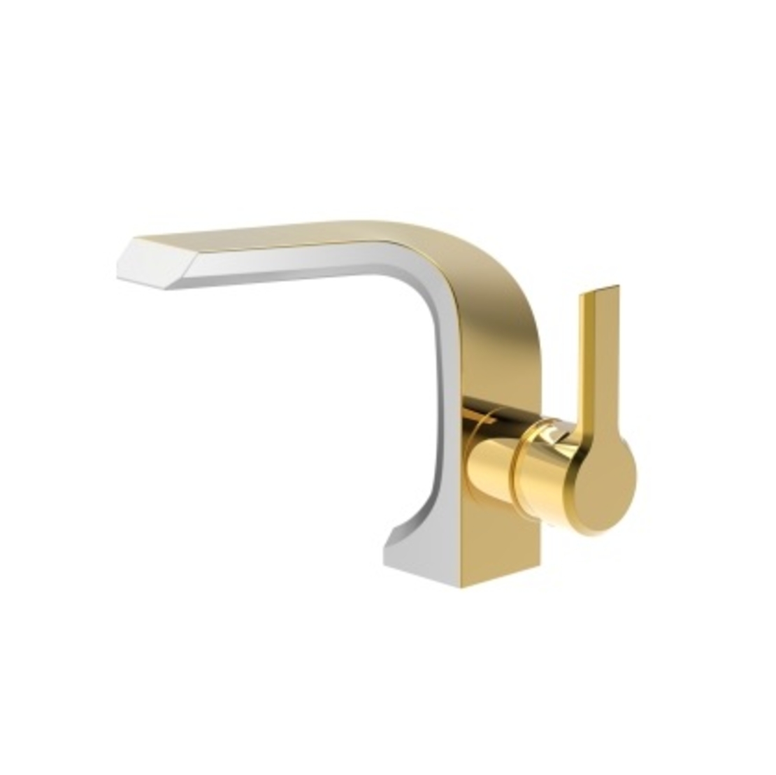 ברז כיור זהב לבן דגם Arista Gold