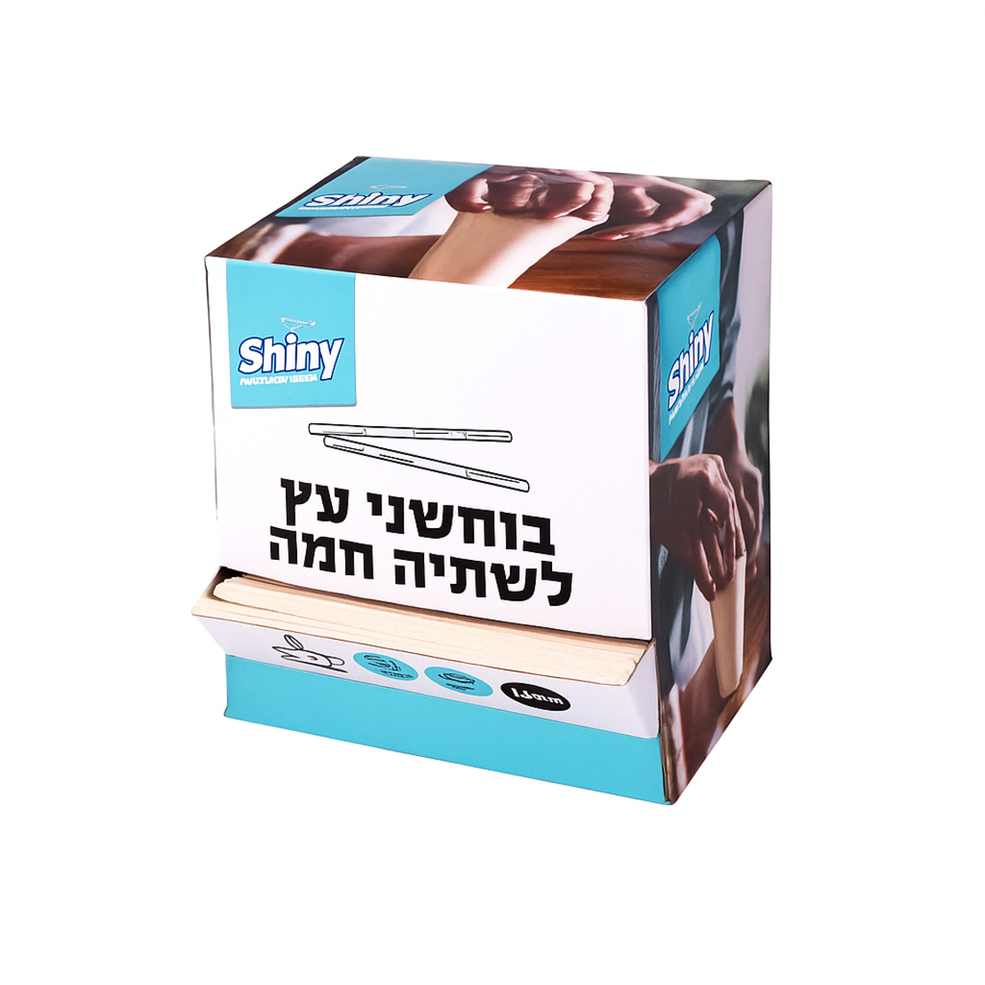 מארז 1000 יחידות בוחשן מעץ