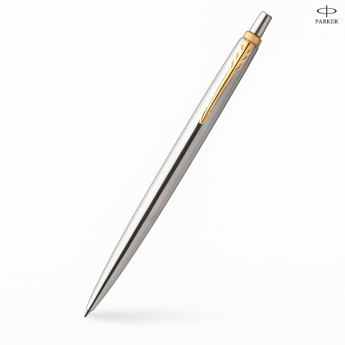 עט Parker Jotter כרום-כסף – קליפס זהב