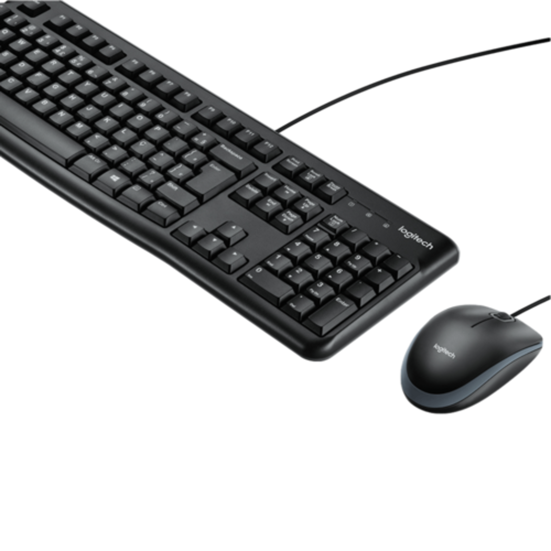 סט מקלדת עברית ועכבר חוטיים Logitech MK120