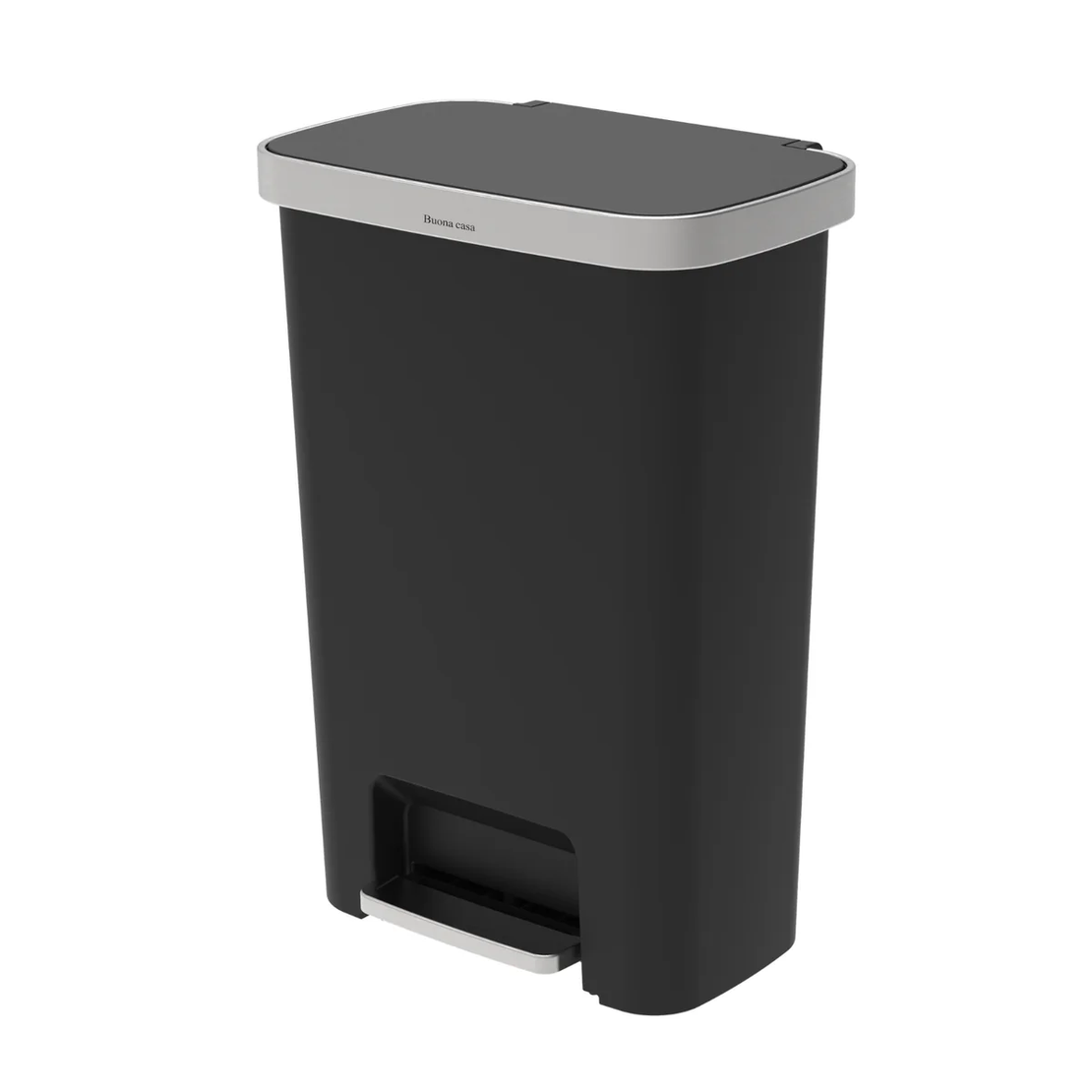 פח דוושה פלסטיק שחור VICENZA 50L