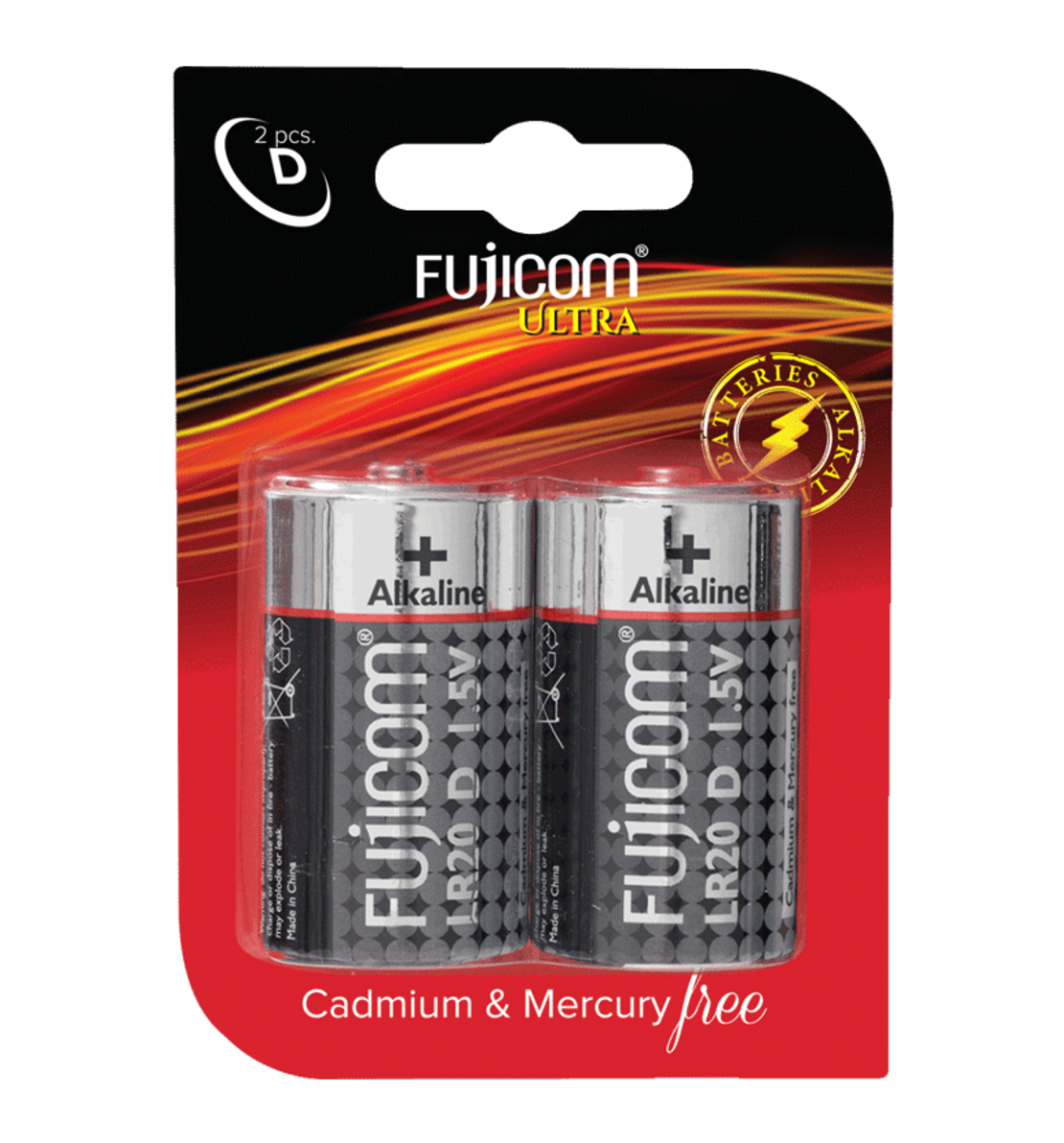 מארז 2 סוללות D FUJICOM BATTERY D TYPE 2 PACK