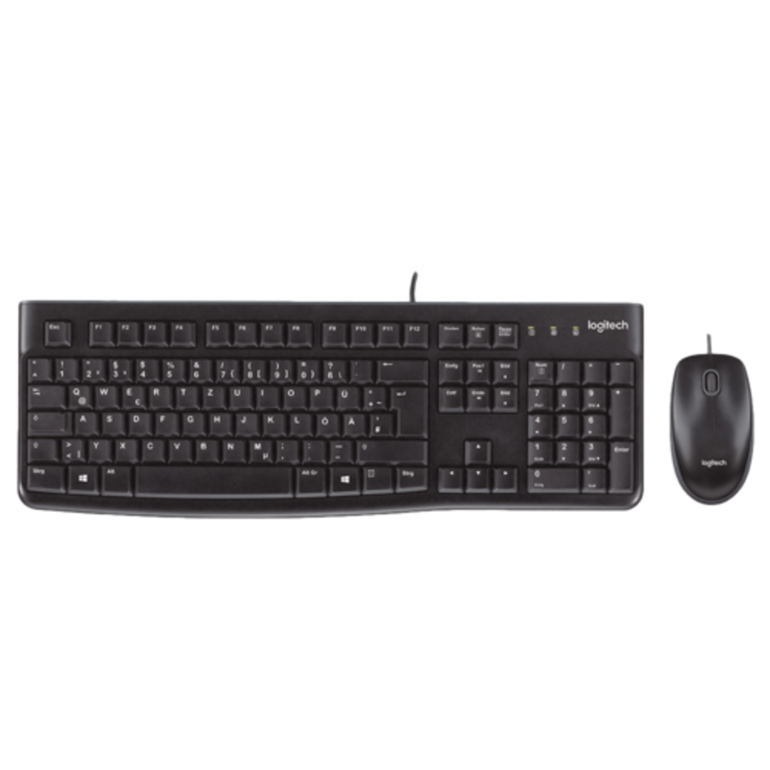 סט מקלדת עברית ועכבר חוטיים Logitech MK120