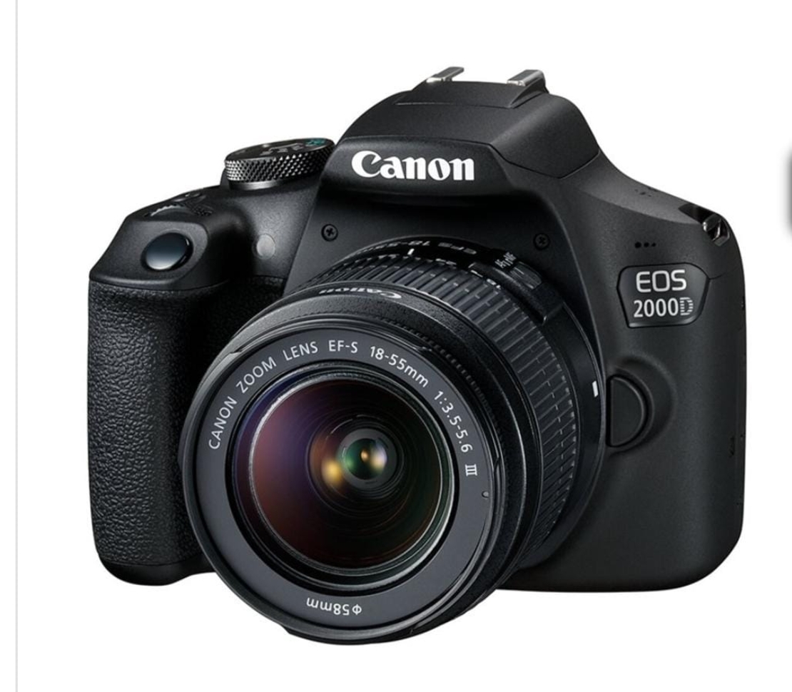 מצלמה Dslr (רפלקס) קנון Canon Eos 2000d + 18-55 Dc - קיט