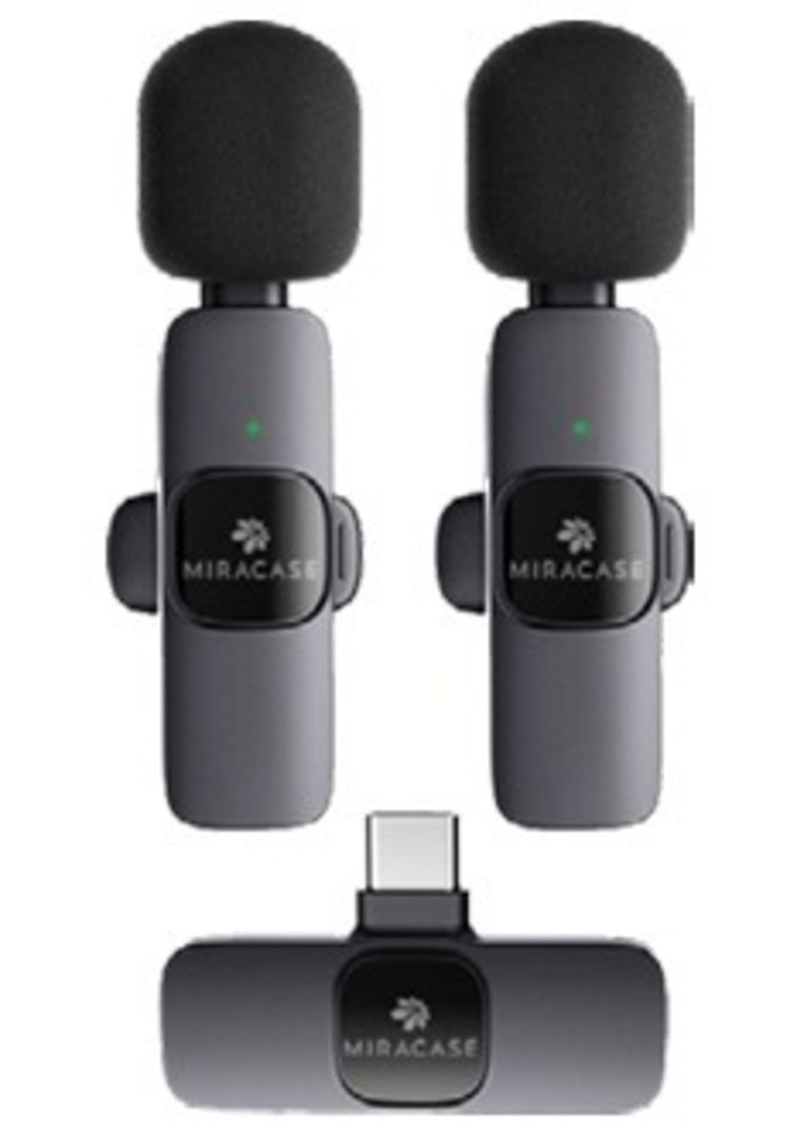 זוג מיקרופון אלחוטיים עם חיבור MIRACASE MWMC550 TYPE C