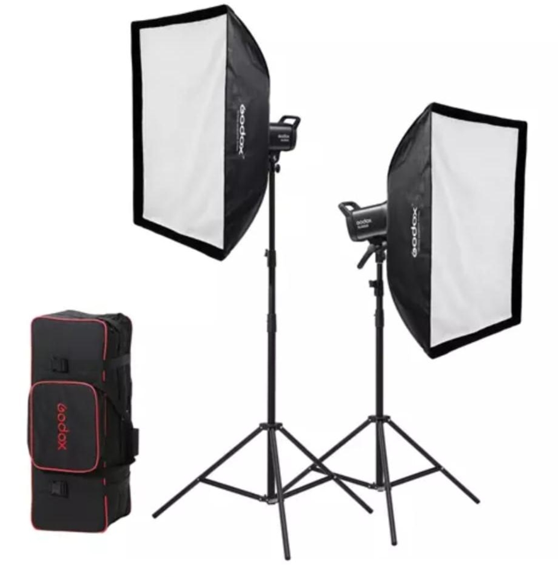 ערכת התאורה Godox SL60IIBi Bi-Color LED 2-Light Kit