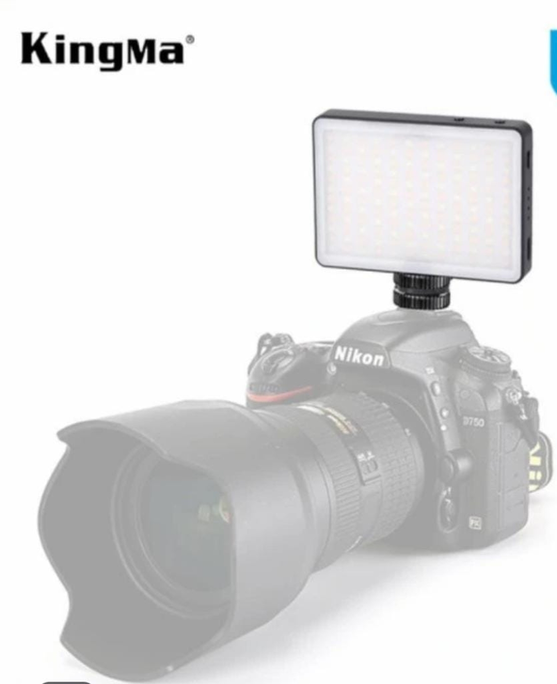 Kingma KM-128ai נייד LED וידאו נורית hp / מצלמה וידאו ולוג 5600