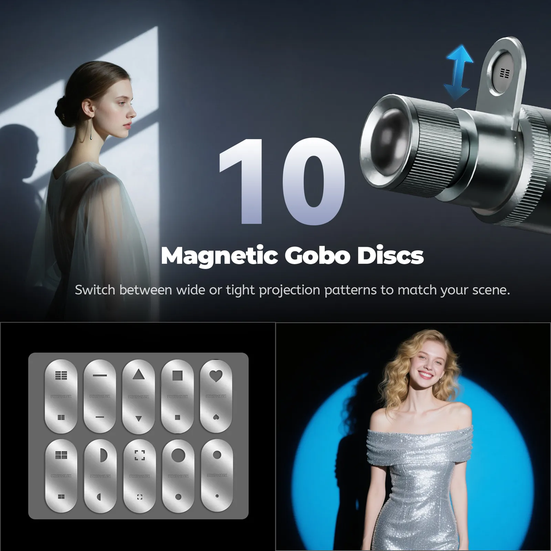 פנס לד נייד RGB PRO 12W PHOTOOLEX