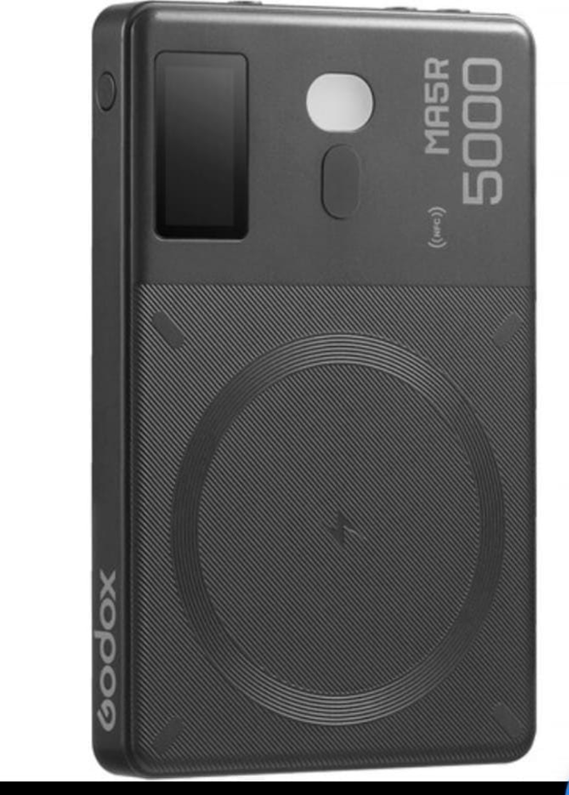 Godox MA5R פנס RGB קומפקטי עם טעינה אלחוטית MagSafe לסמארטפון – שחור