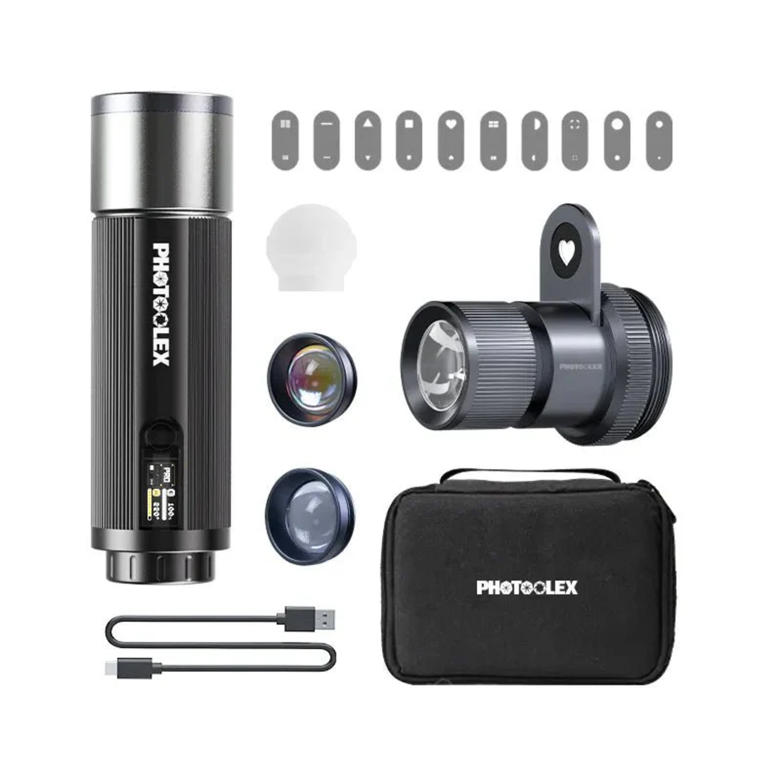 פנס לד נייד RGB PRO 12W PHOTOOLEX