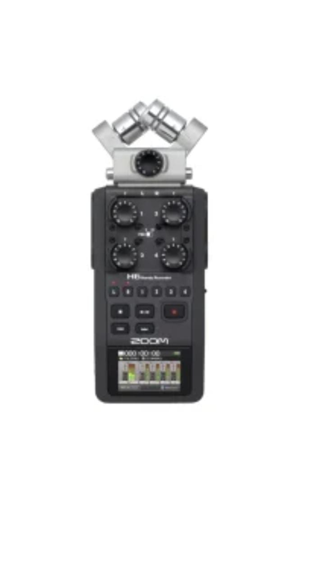 מכשיר הקלטה נייד 6 ערוצים גמור שחור Zoom H6