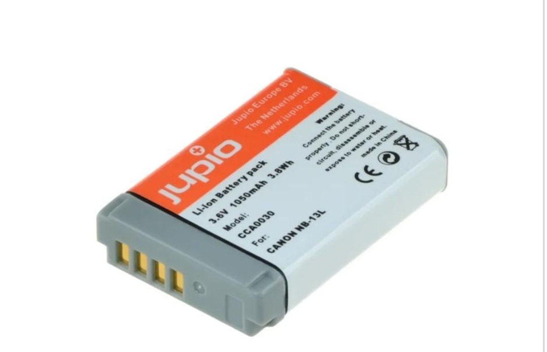 סוללת ליתיום JUPIO NB-13L למצלמות CANON