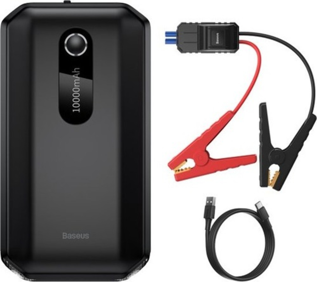 סוללות התנעה לרכב Baseus Air Car Jump Starter 10000mAh Peakcurrent 1000A Black