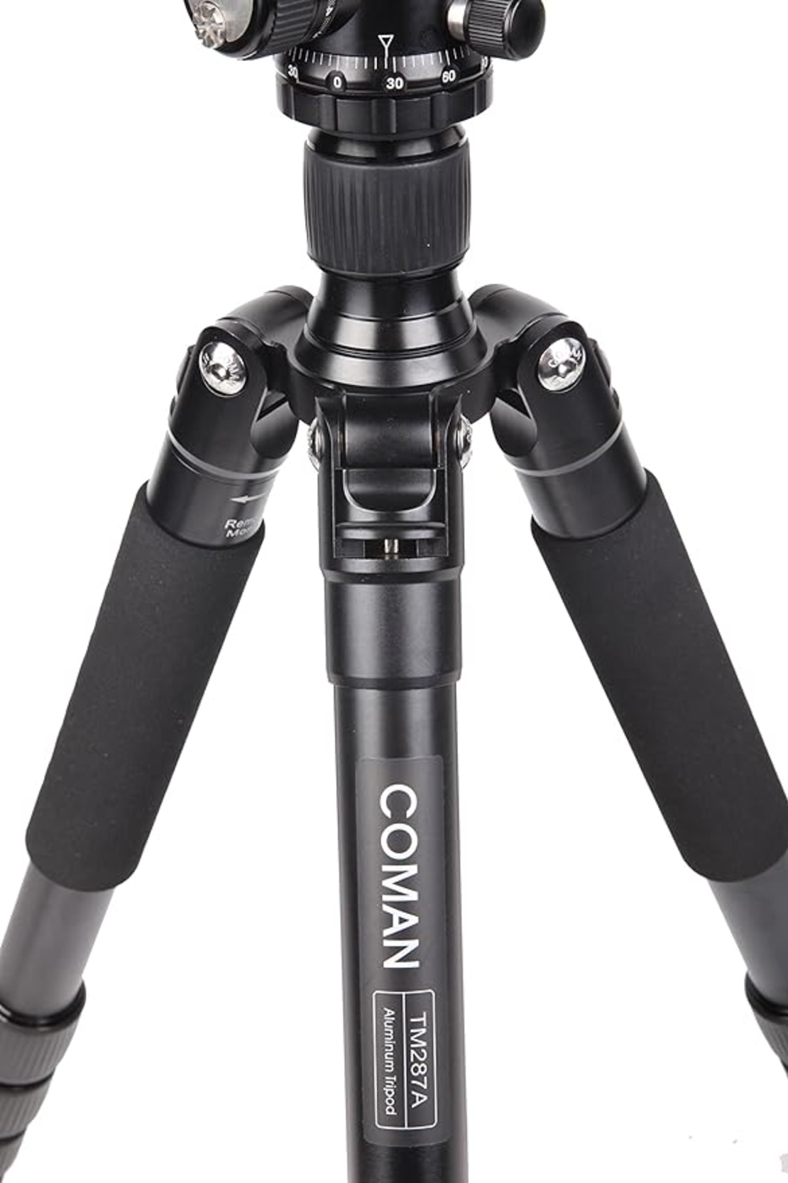 COMAN TM286CC1 חצובה וידאו מקצועית מסיבי פחמן