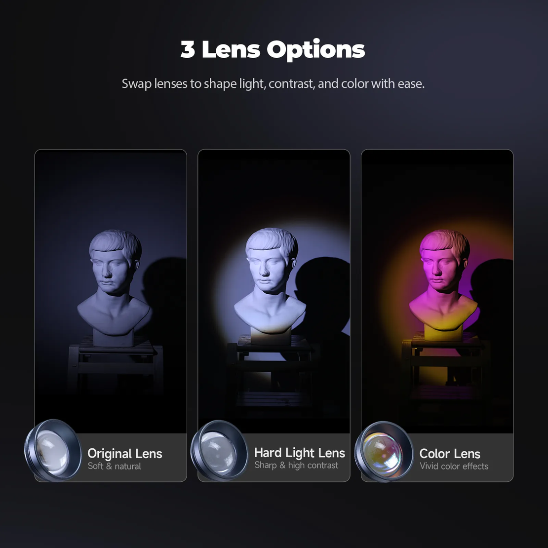 פנס לד נייד RGB PRO 12W PHOTOOLEX