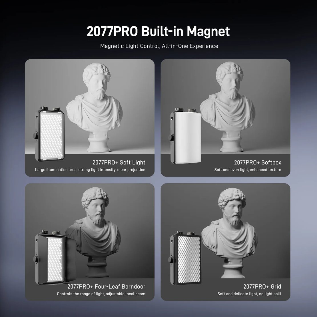 פנס וידאו X2077 PRO PHOTOOLEX