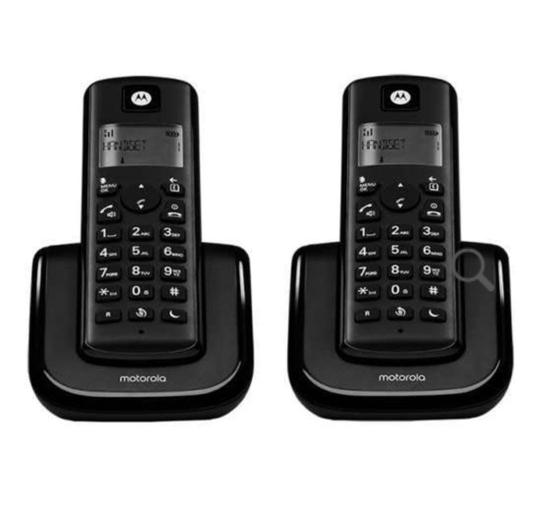 טלפון אלחוטי זוגי Motorola T202 מוטורולה - שחור