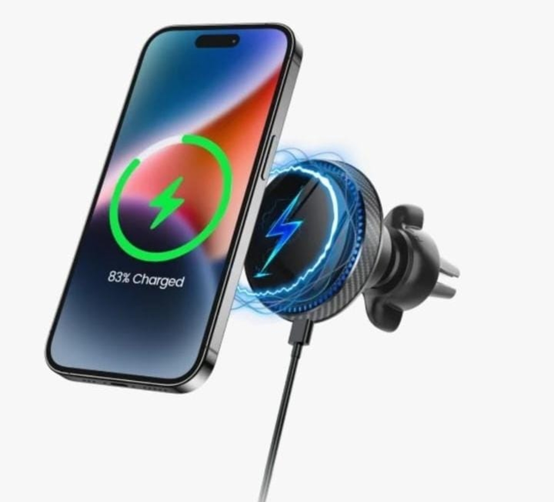 תושבת למזגן MIRACASE MAGSAFE MAGNETIC WIRELESS CHARGING