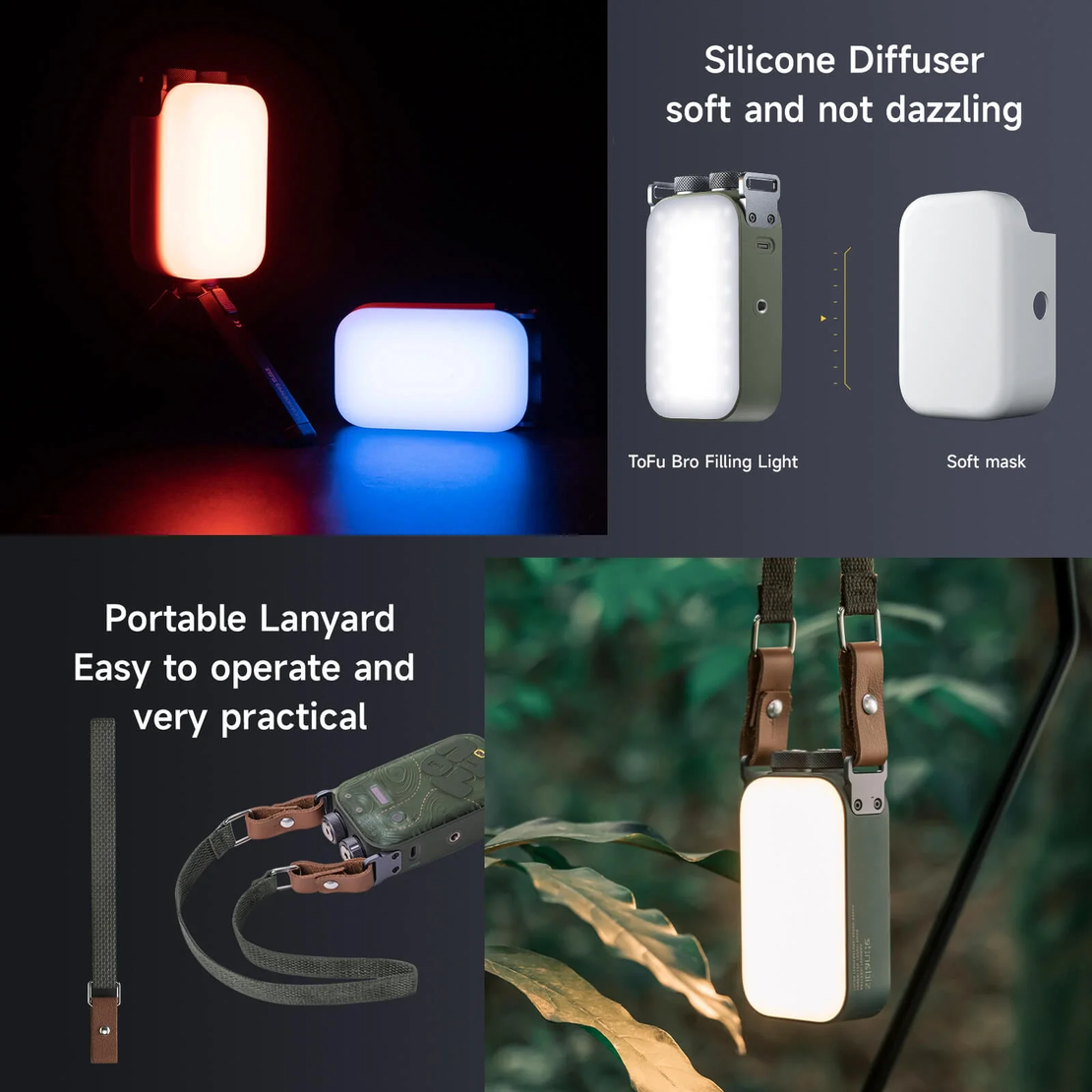 פנס וידאו RGB TOFU BRO FHOTOOKEX