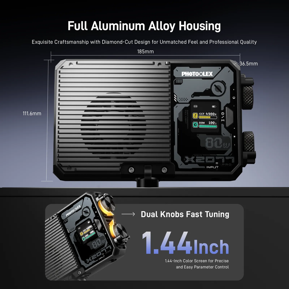 פנס וידאו X2077 PRO PHOTOOLEX