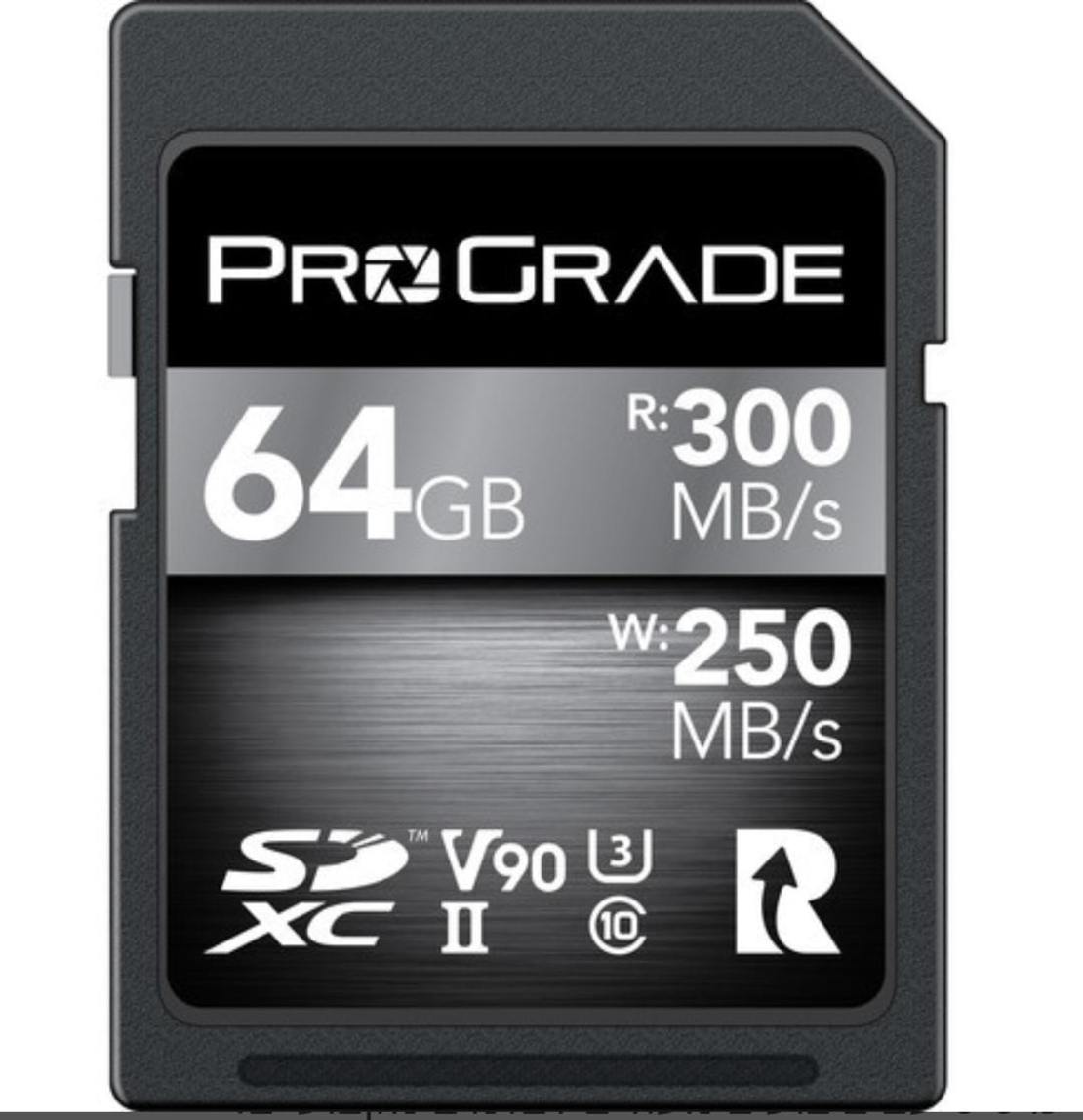כרטיס זיכרון ProGrade 64GB SDXC UHS-II V90 Cobalt