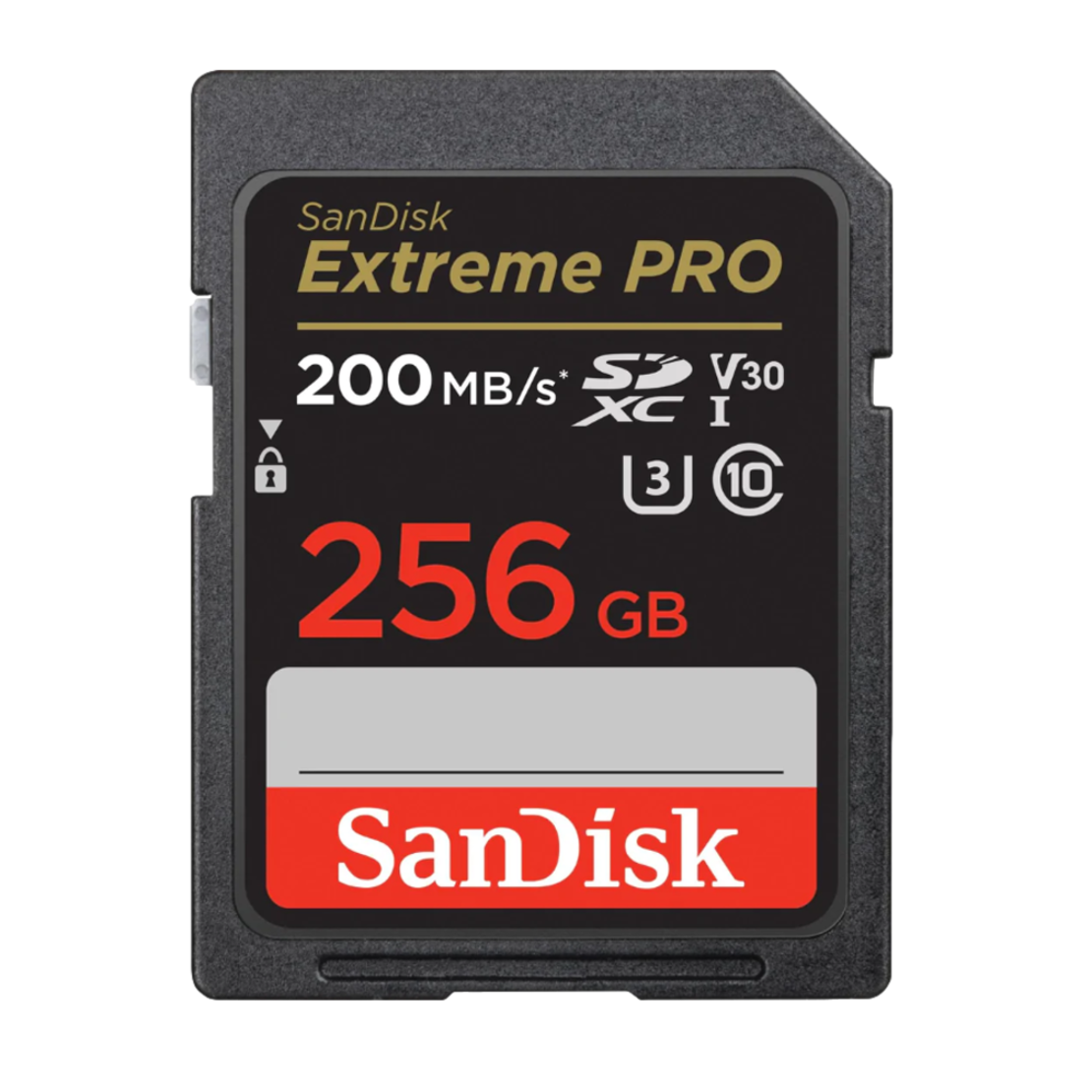 כרטיס זיכרון בנפח GB256 S.D EX PRO 4K 200S מבית SANDISK