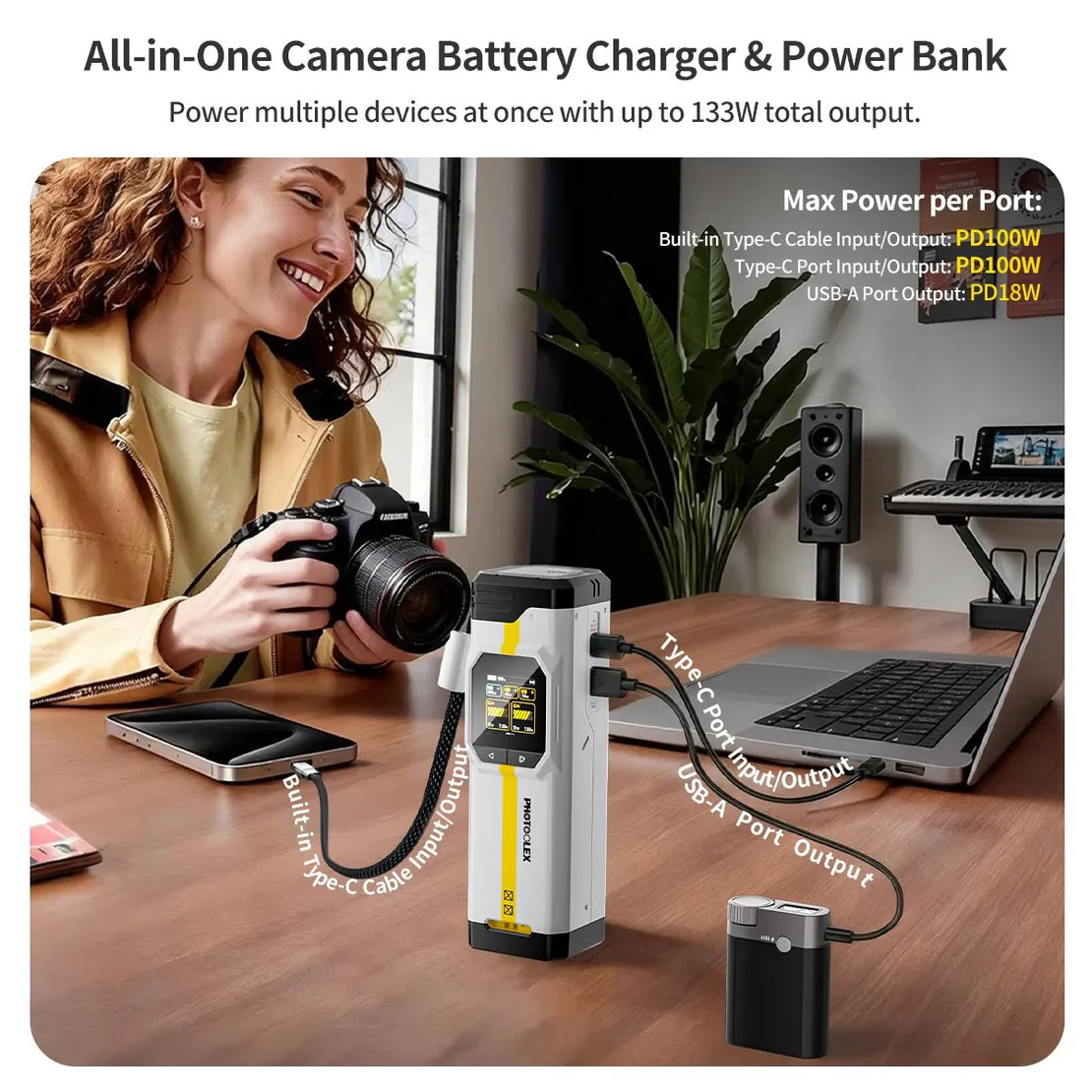 מטען לסוללות למצלמות BB PRO PHOTOOLEX