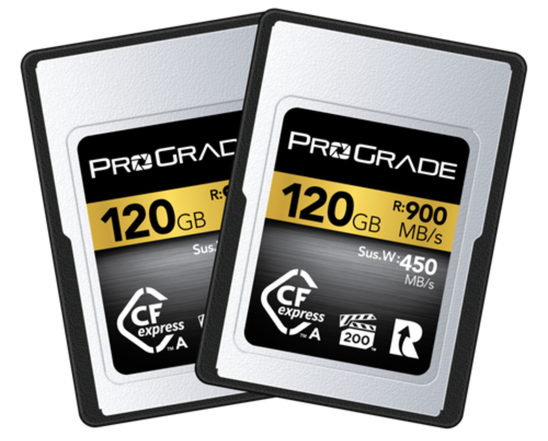 זוג כרטיסי זיכרון ProGrade 120GB CFexpress Type A Gold