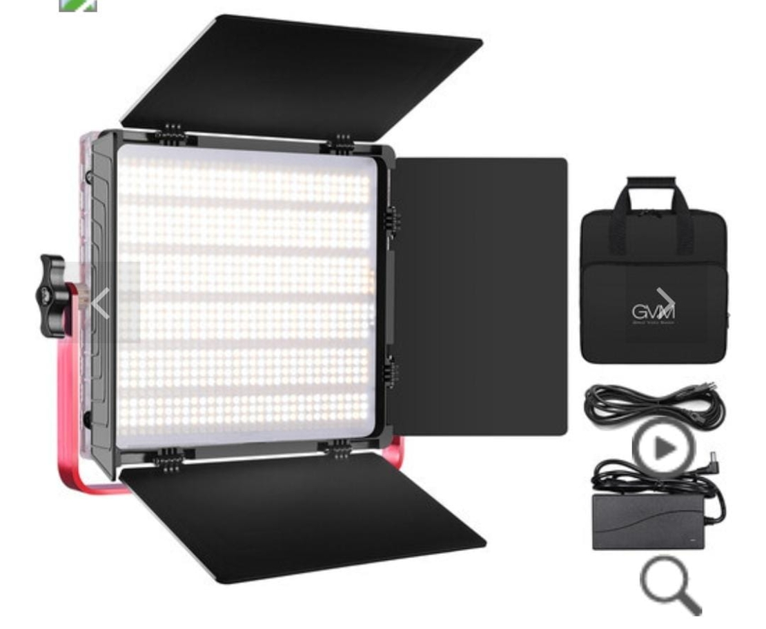 0 פאנל לד צבעוני GVM 1200D RGB