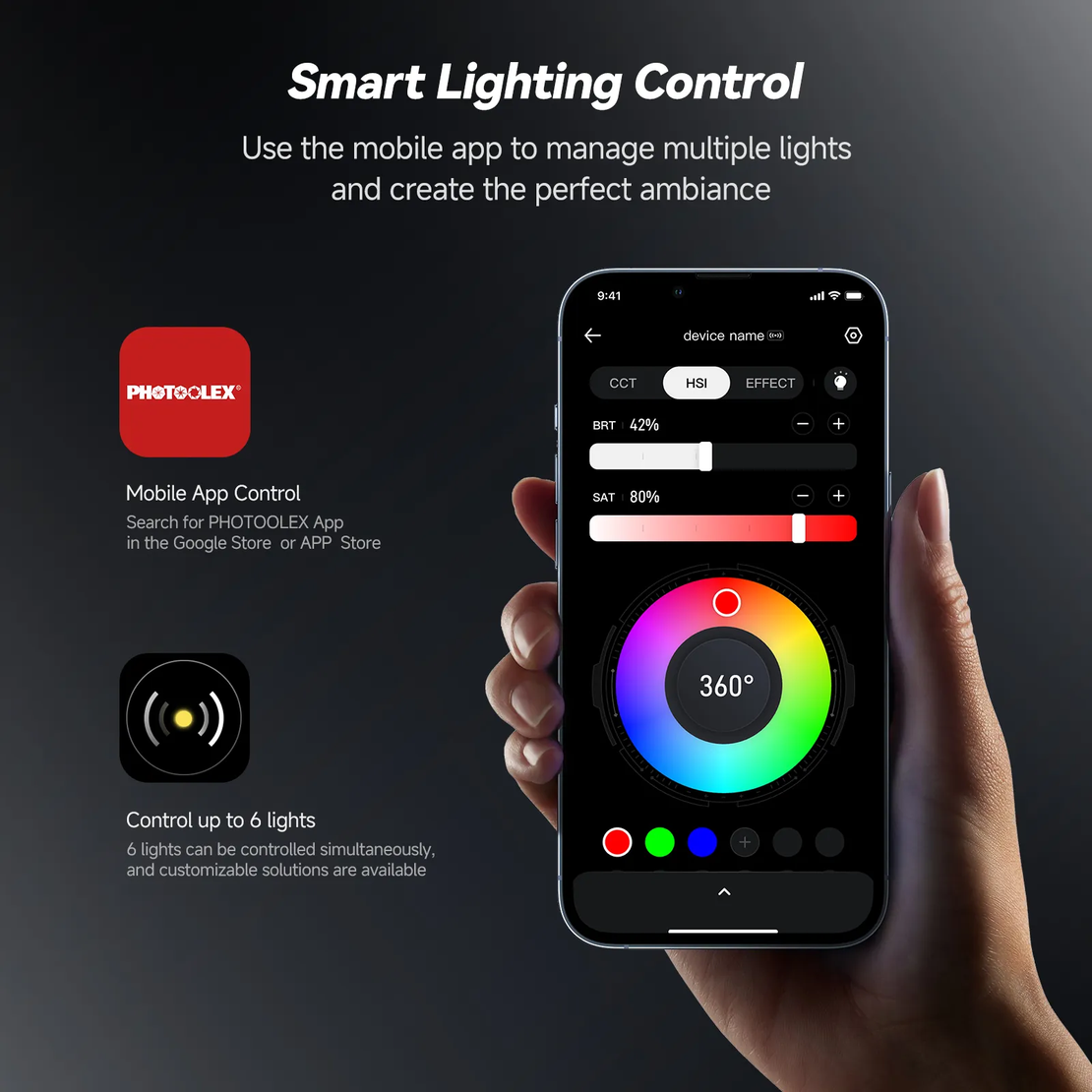 פנס לד קטן TOFU SUMARAI BLACK PHOTOOLEX