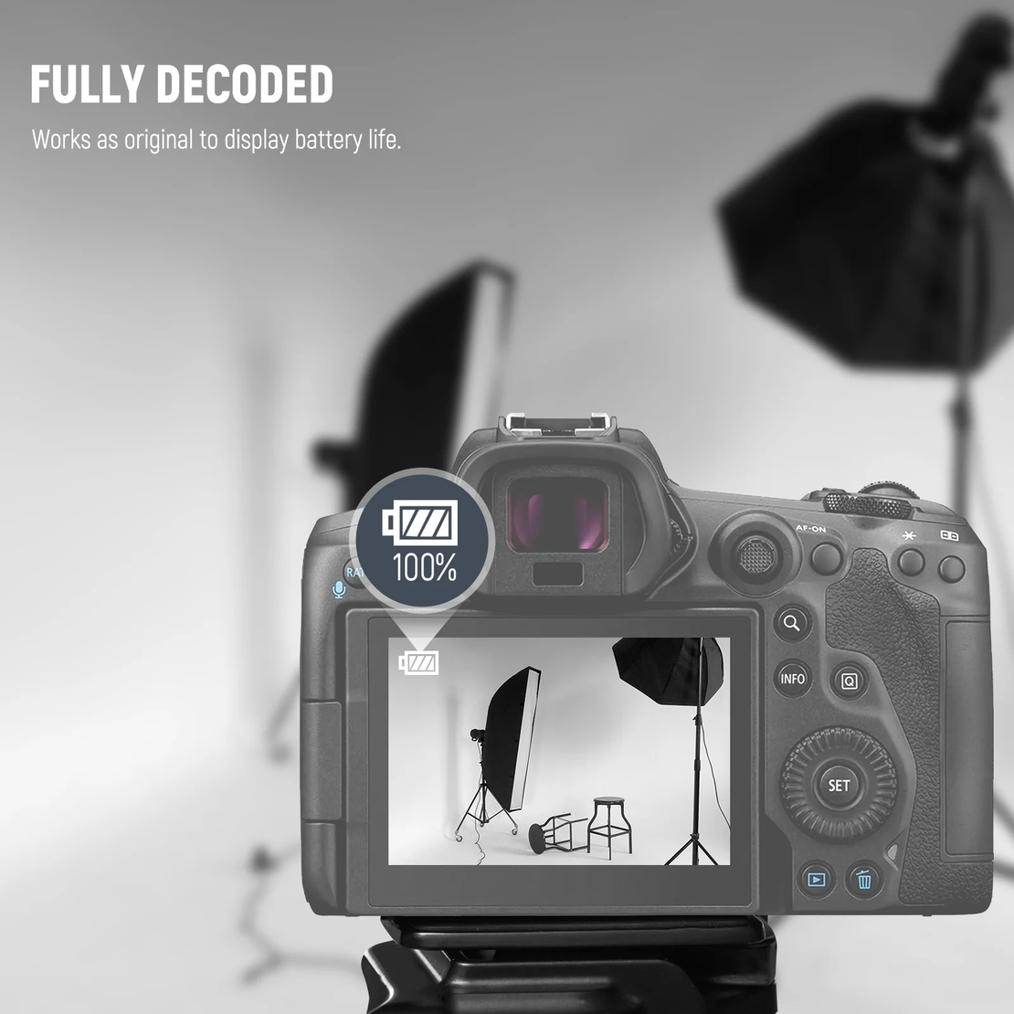 ערכת 2 סוללות חלופיות LP-E6P 2200mAh עבור Canon EOS