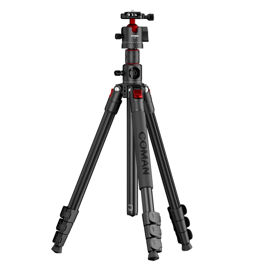 חצובה אופקית רב תכליתית ויחידת חצובה COMAN KX3939Mini A32&V1 עם ראש נוזל וראש כדורי 360°, 1810 מ