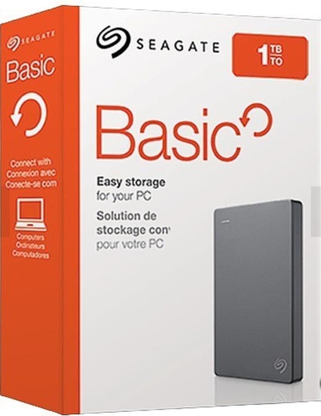הארדיסק יצוני 2.5 אינץ מבית SEAGATE מדגם BASIC בנפח 1 טרה