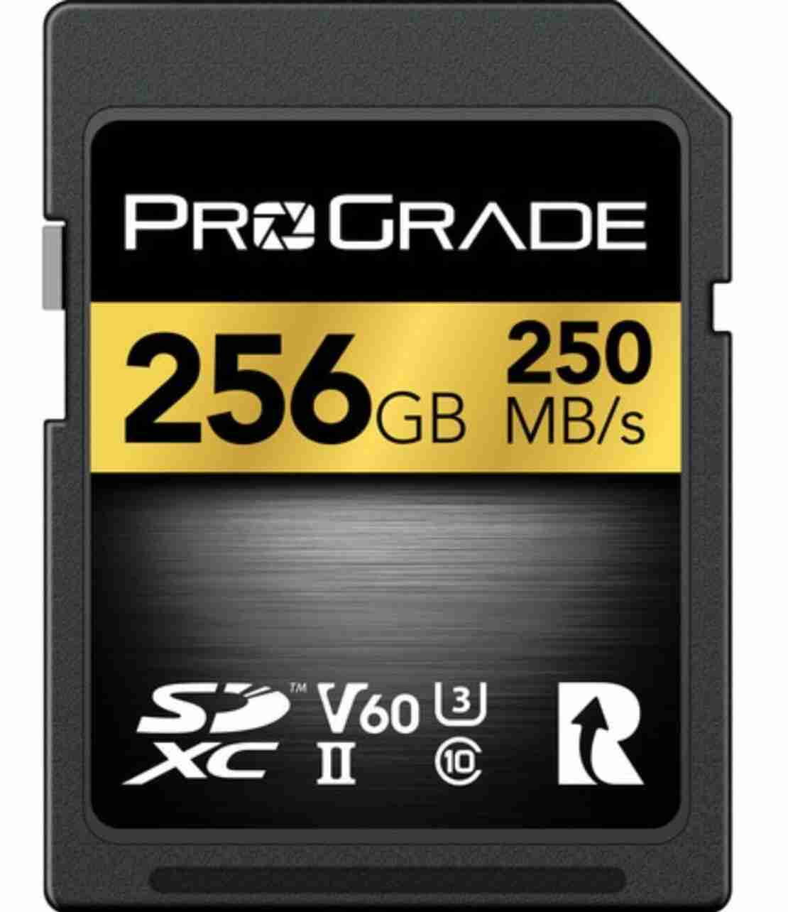 כרטיס זיכרון ProGrade 256GB SDXC UHS-II V60 Gold