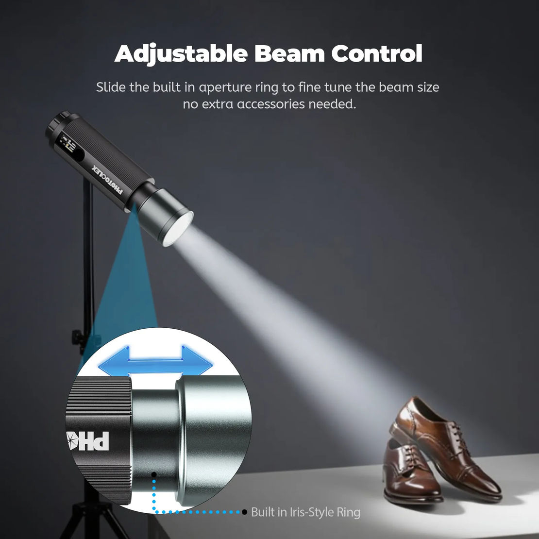 פנס לד נייד RGB PRO 12W PHOTOOLEX