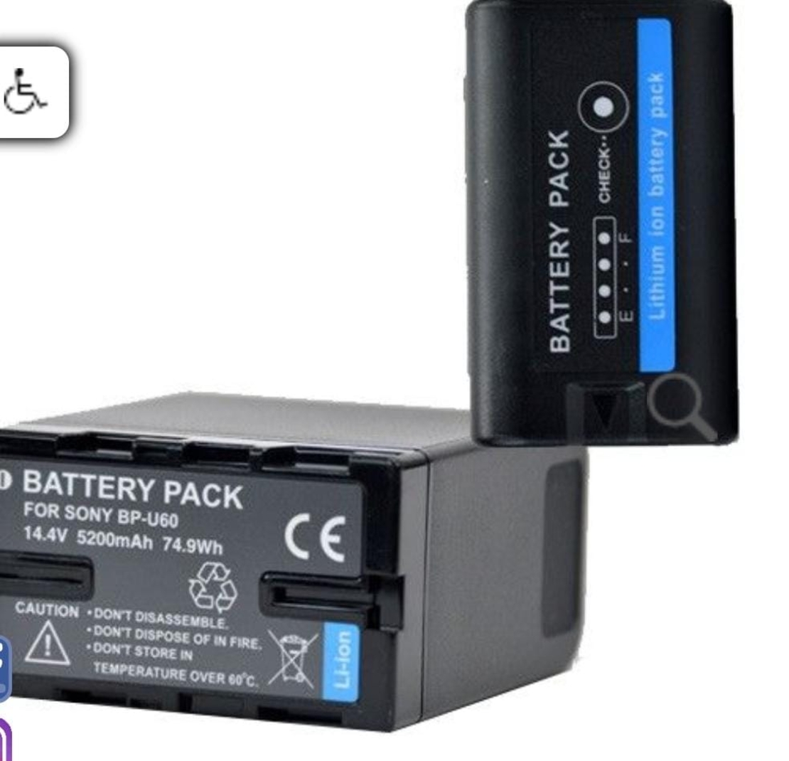 סוללה תואמת למצלמה Sony BP-U60 סוני