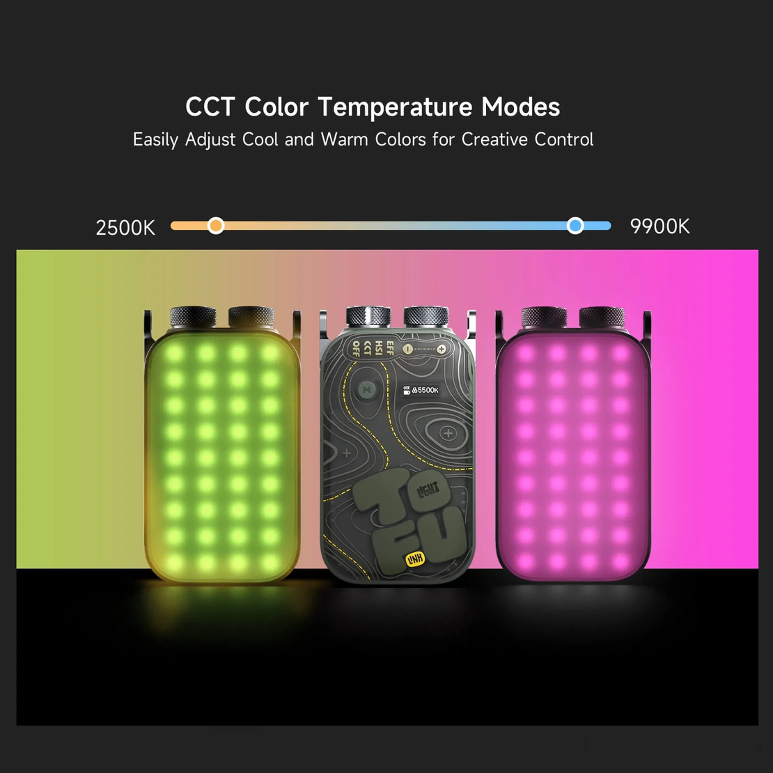 פנס וידאו RGB TOFU BRO FHOTOOKEX