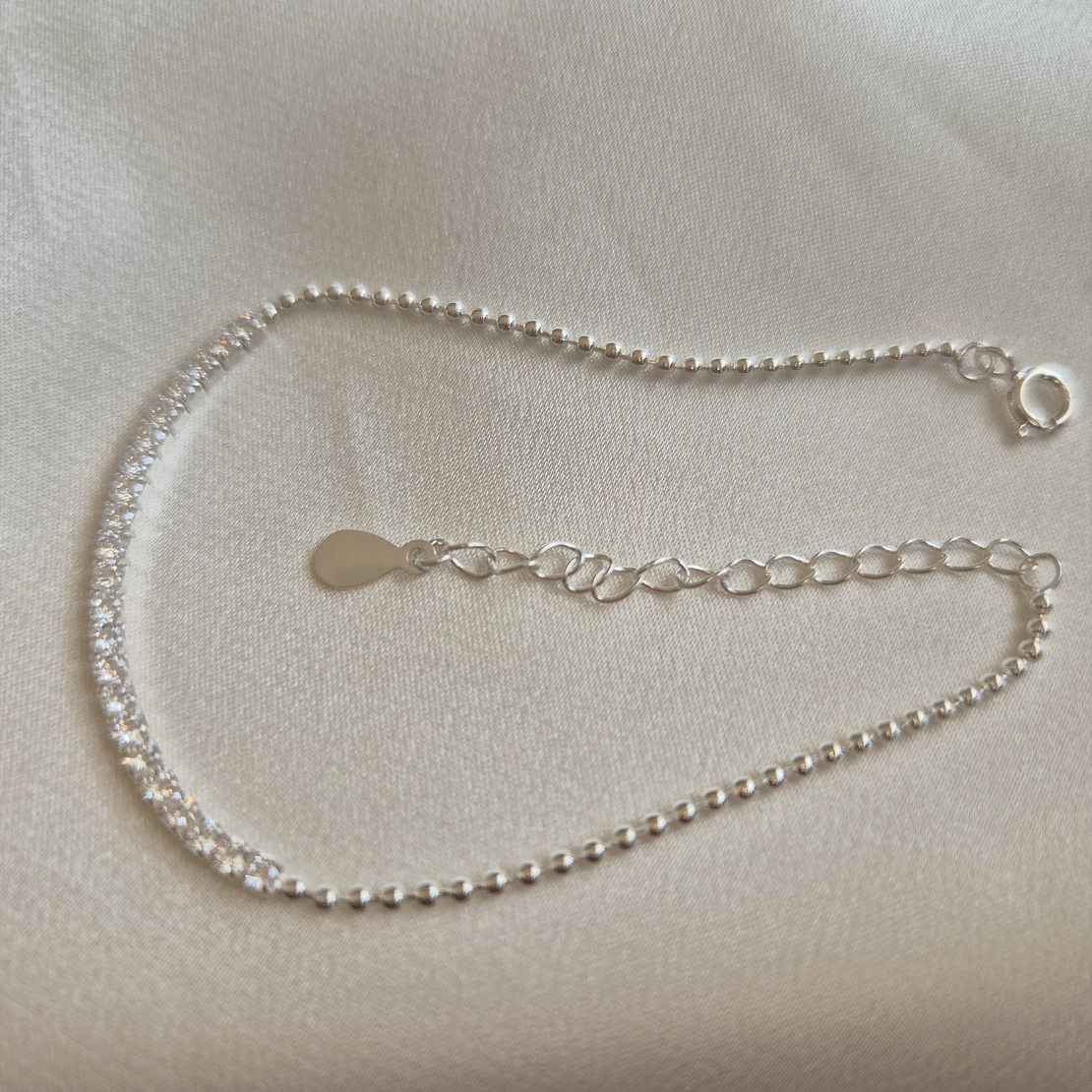 צמיד טניס כסף