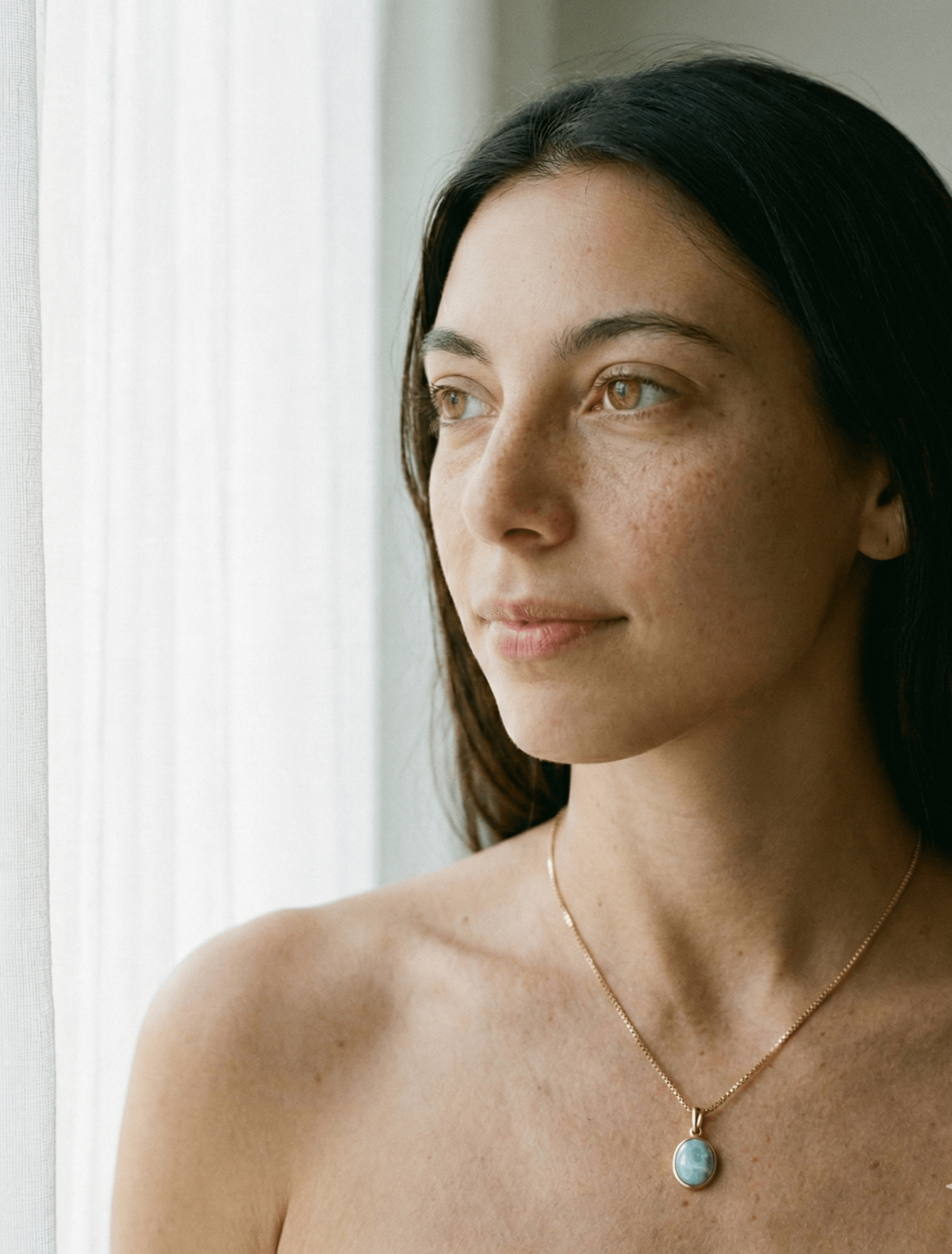 שרשרת אמזונייט גולדפילד