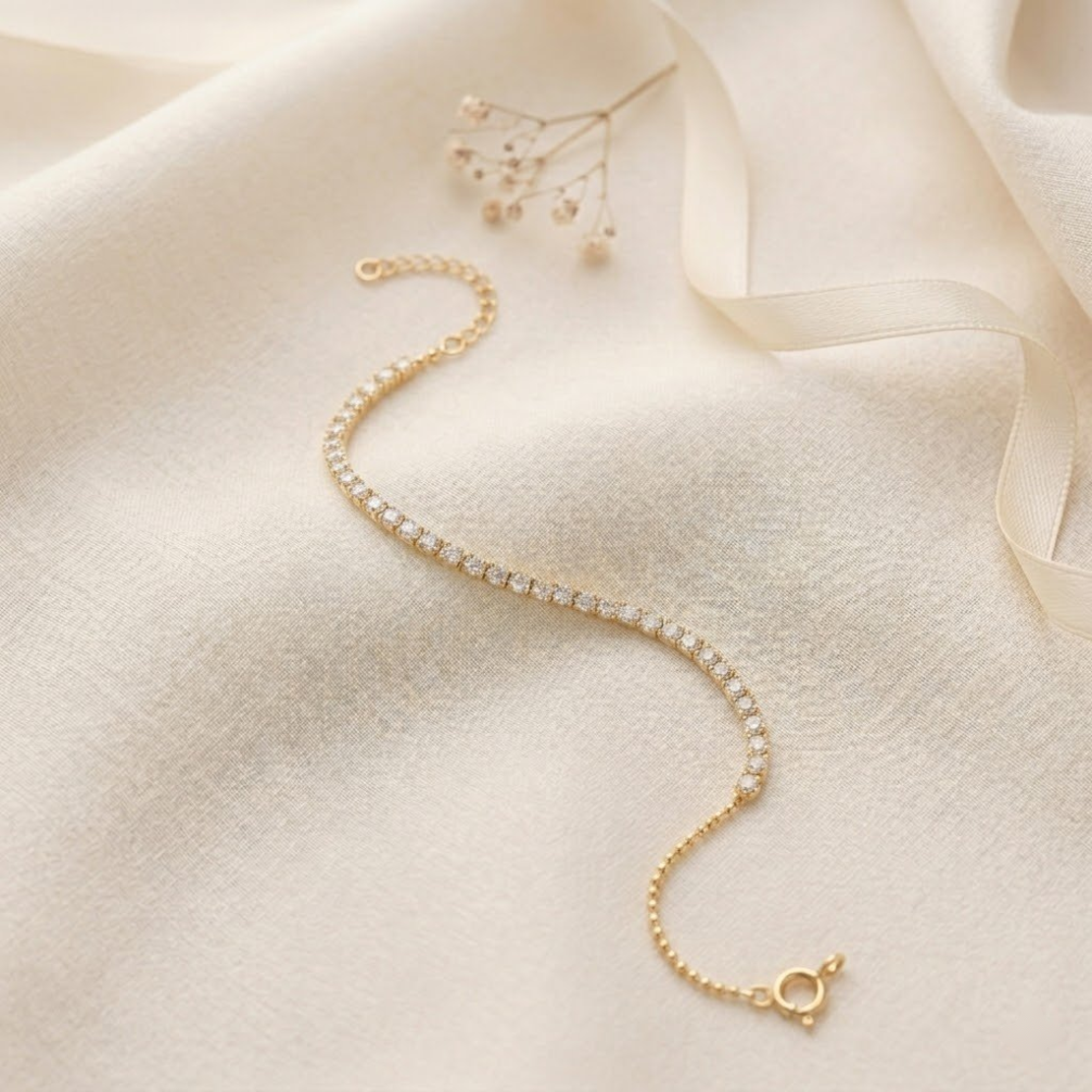 צמיד טניס גולד