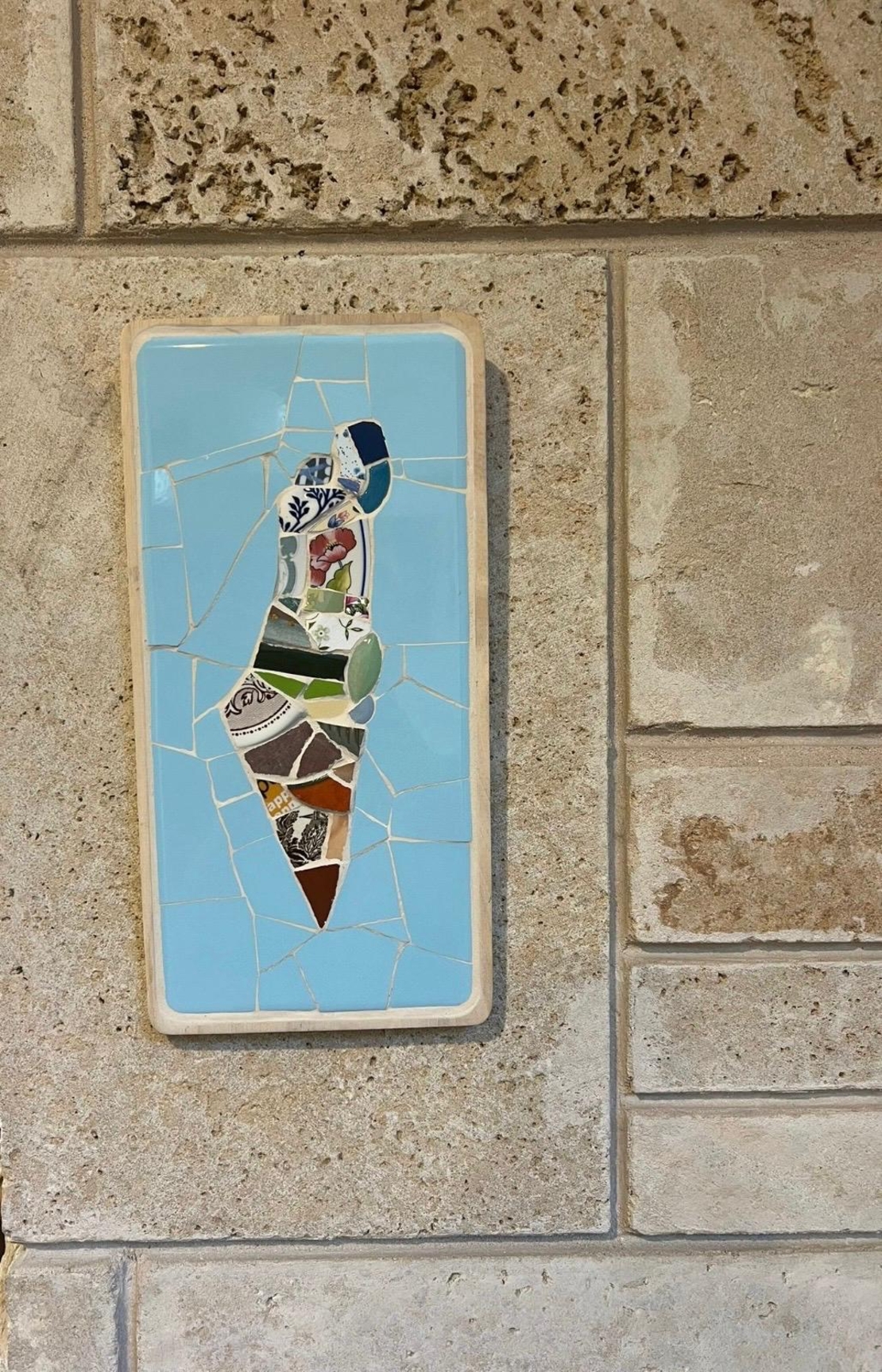 מפת ארץ ישראל מפסיפס בעבודת יד