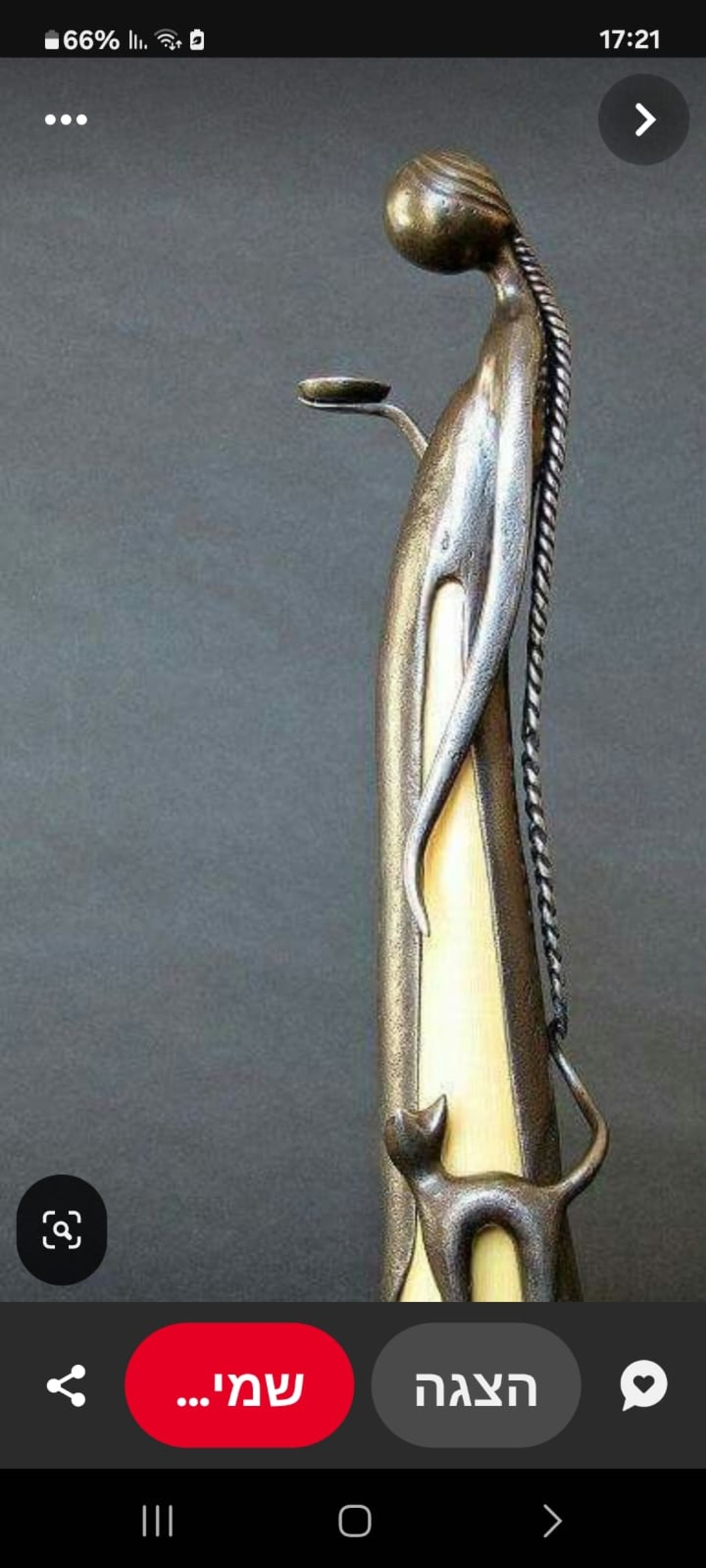 תשלום עבור הזמנה עפ״י דרישה - האישה עם החתול והצלחת