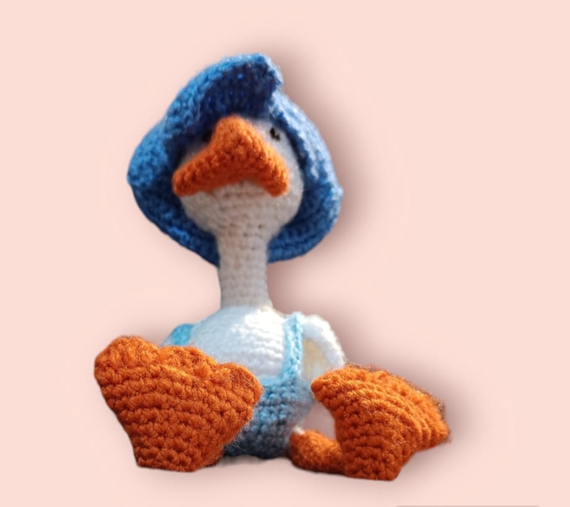 דפי הברווז סרוג בעבודת יד