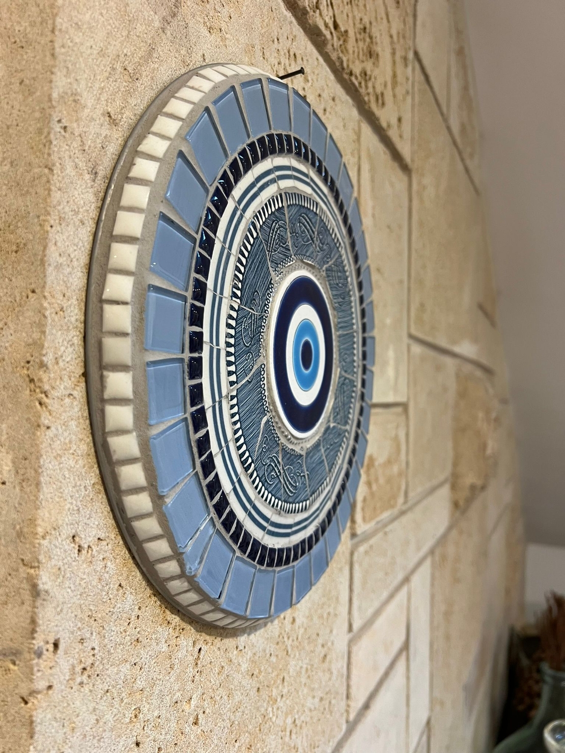 מנדלה מפסיפס נגד עין הרע בעבודת יד